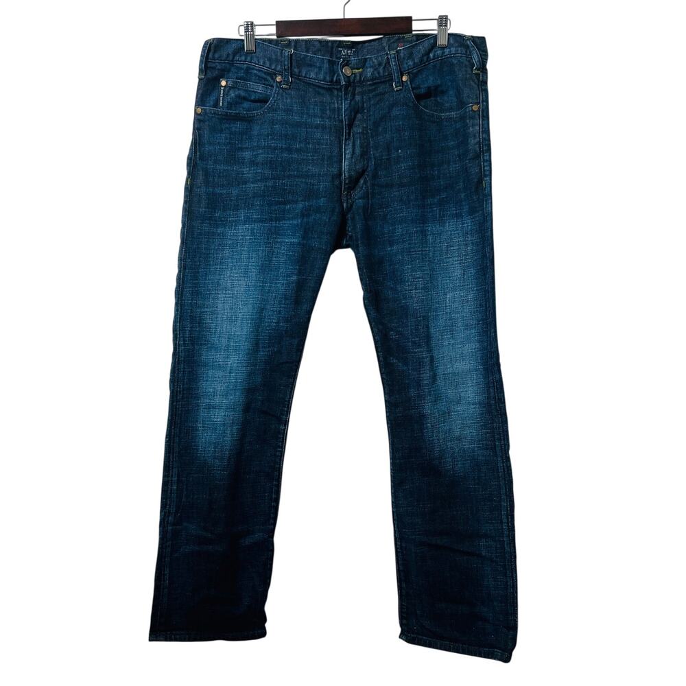 AJ Armani Jeans Men's 38X32 (Measures 38X30) Blue J31 Regular Straight Leg Denim